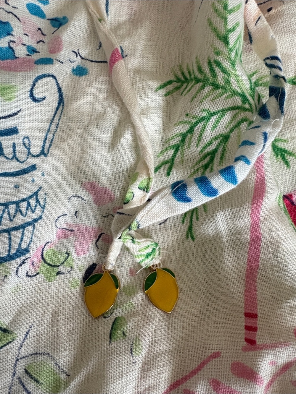 Calypso St. Barth Ivory Midi Skirt with Pink, Blue, Yellow & Green Print - Picture 3 of 7